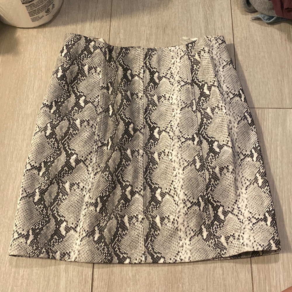 snake skin pencil skirt